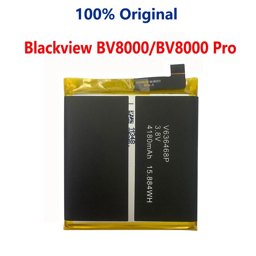 100% Original For Blackview BV5000 BV5500 BV6000 BV6000S BV6800 BV7000 BV8000 BV9000 BV9600 BV9700 BV9800 A20 Pro Phone Battery: BV8000 BV8000Pro