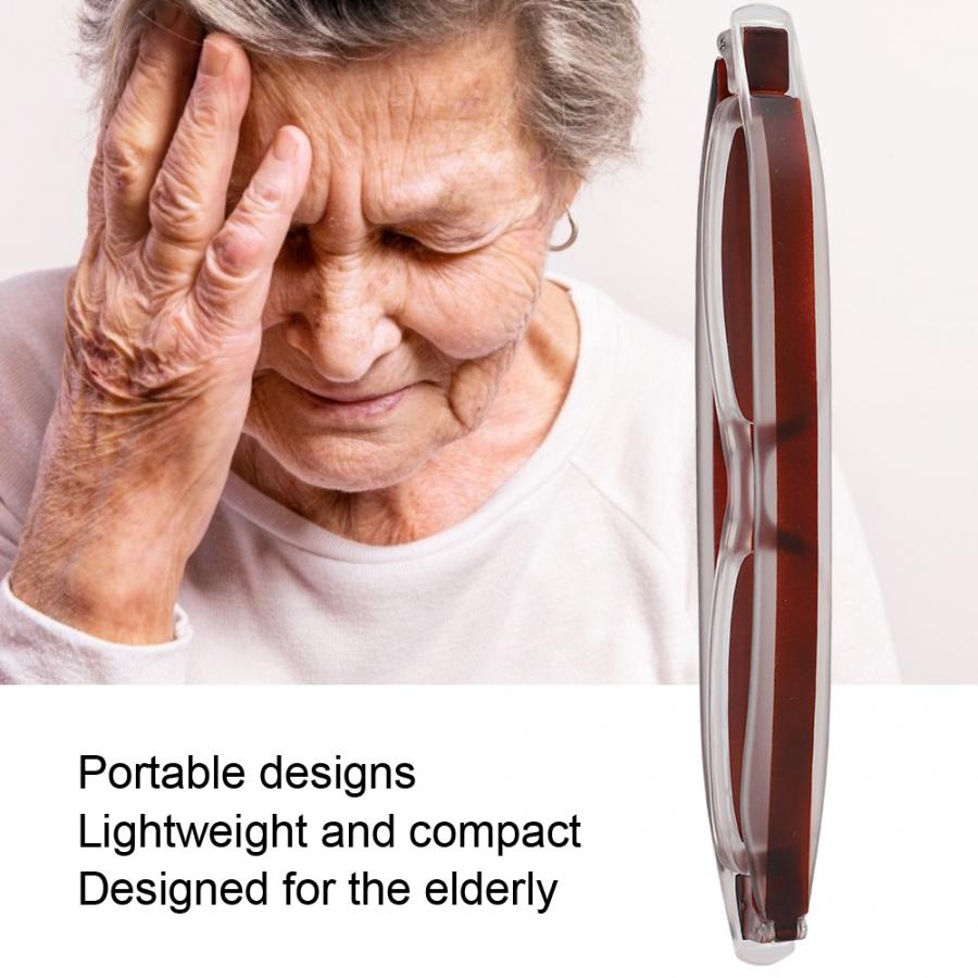 360 graden draaibaar opvouwbaar tweekleurig montuur draagbare leesbril voor ouderen oogzorg herenbril