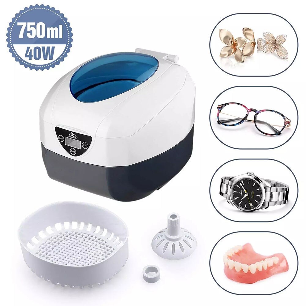 Nettoyeur ultrasonique VGT-1000, 750ml, affichage numérique, bain, montre, lunettes, circuits imprimés, Machine de nettoyage, outils de manucure et d&#39;ongles