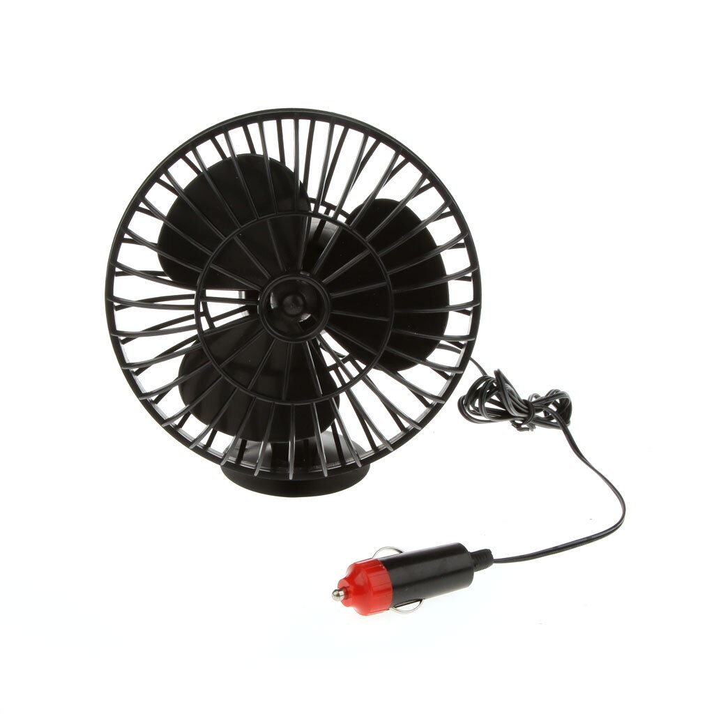 Portable Car Fan 12V Auto Mini Cooler With Cigarette Lighter 360 Degree Rotating Strong Wind Cooler Air Cooling Fan