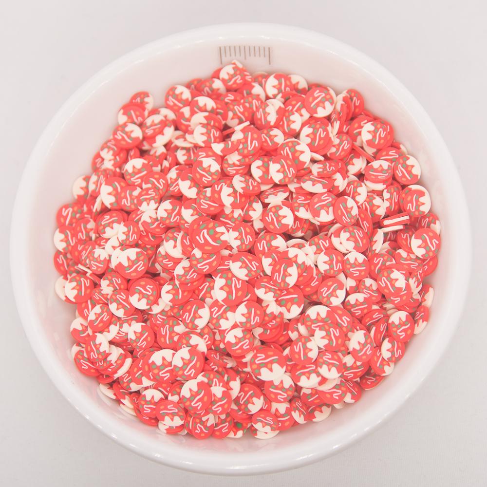 65g broodcake kaas hamburgervorm klei polymeren sprinkles voor telefoondecoratie, schudkaarten diy, nail art: 8 kleine
