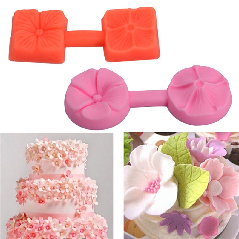 Divers moules de pétale de fleur Silicone | directe, moule à gâteau Fondant, moule de décoration au chocolat, moule de cuisson, outils