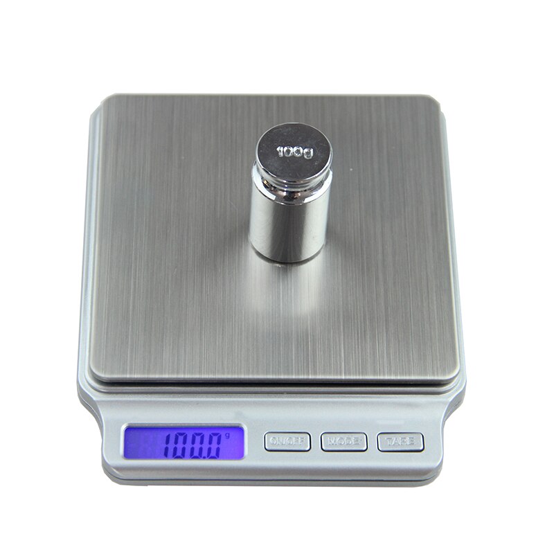 Digital Pocket Gram Scale 2000g x 0.1g Kitchen Cooking Weighing Tools Electronic Balance Weight Scale Stainless Steel Platform