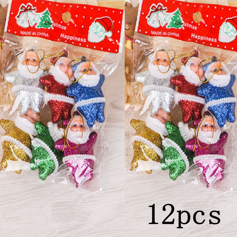 12 stks/set van Kerstboom Ornamenten Kerst Kleine Oude Man Hanger Xmas Tree Decoratie Accessoires Xtmas Opknoping Ornamenten: Default Title