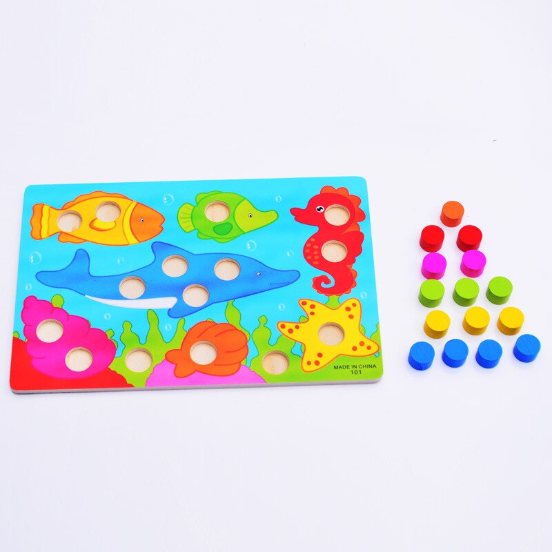 1 einstellen Holz Spielzeug Rätsel Tangram Puzzle Bord Pädagogisches Frühes Lernen Karikatur Holz Rätsel freundlicher Spielzeug für freundlicher