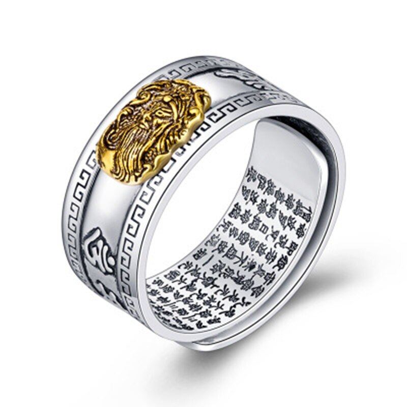 Unisex mænd pixiu charms ring armbånd kinesisk feng shui amulet rigdom og heldig åben justerbar ring perle armbånd: Ring e