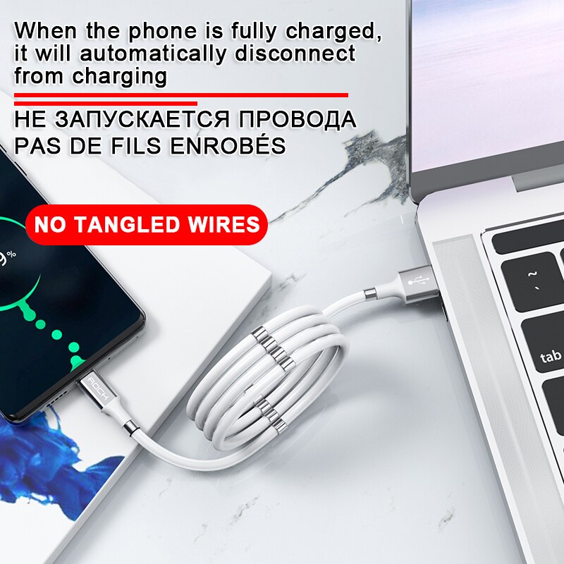 Kabel magnetyczny typu C robić Samsung S20 plus uwaga 20 ultra 4A szybkie ładowanie USB rodzaj-c Xiaomi Redmi uwaga 8 9 Mi 10 zawodowiec USB-C drut