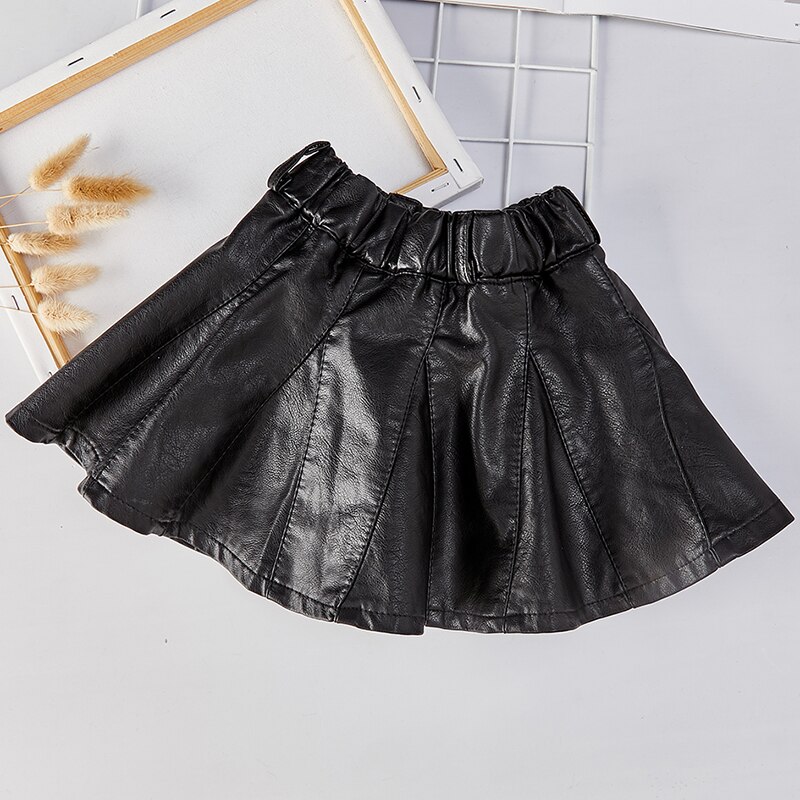 Meisje Minirok Kinderen Kleine Lederen Rok Kindje – Vicedeal