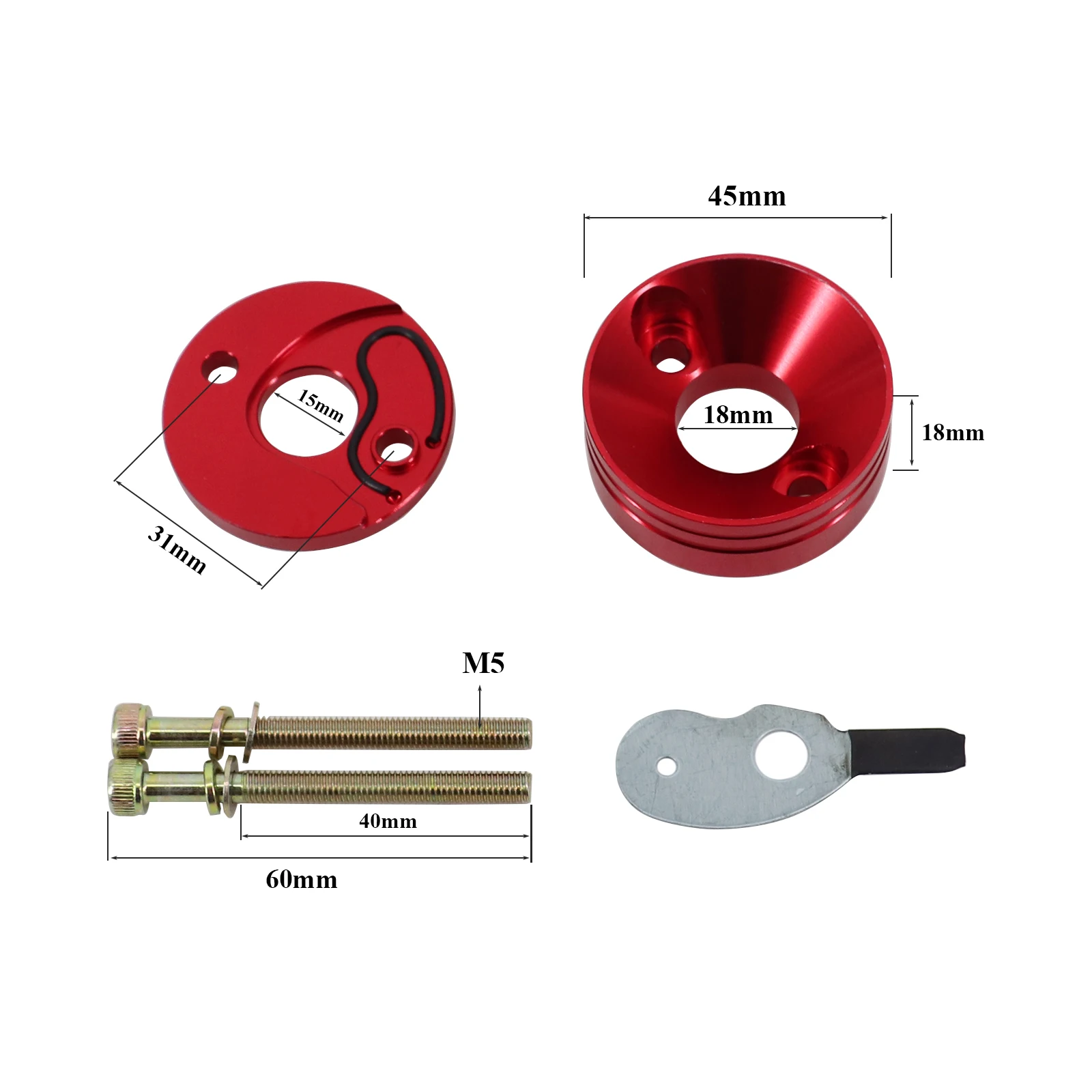 15mm 40-5 Bosmaaier Carburateur Kit Luchtfilter Adapter Plaat Set Fit Voor 2-Takt 43cc 47cc 49cc Benzine Grastrimmer Onderdelen: Ivoor