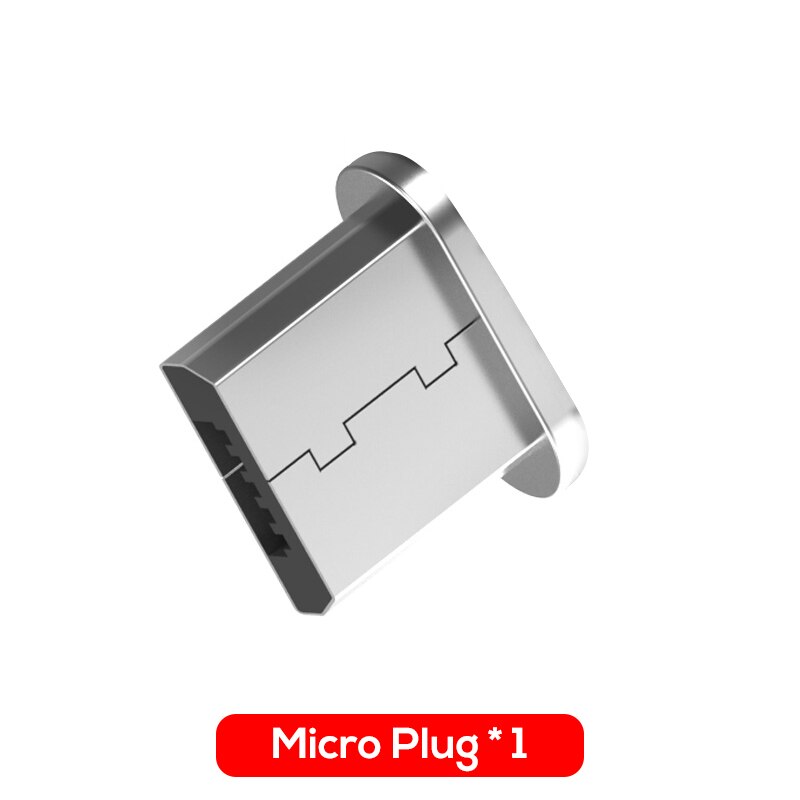 Topk f-line magnetisk mikro usb kabel & usb typ c kabel data sync nylon flätad led indikator magnet laddar kabel usb c: Mikrokontakt ingen kabel / 1m