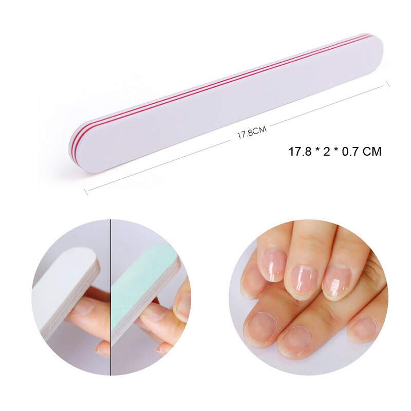 5 Stks/partij Schuren Nagelvijl Dubbelzijdig Schuren Buffer Block Pedicure Manicure Buffing Polish Beauty Tools Professionele Nagelvijl