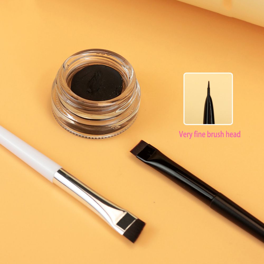 Kosmetik Pinsel machen-hoch Werkzeug Anfänger abgewinkelt feine Eyeliner Pinsel flache Augenbrauen Pinsel Liner Augenbrauen Pinsel Klinge machen-hoch Pinsel