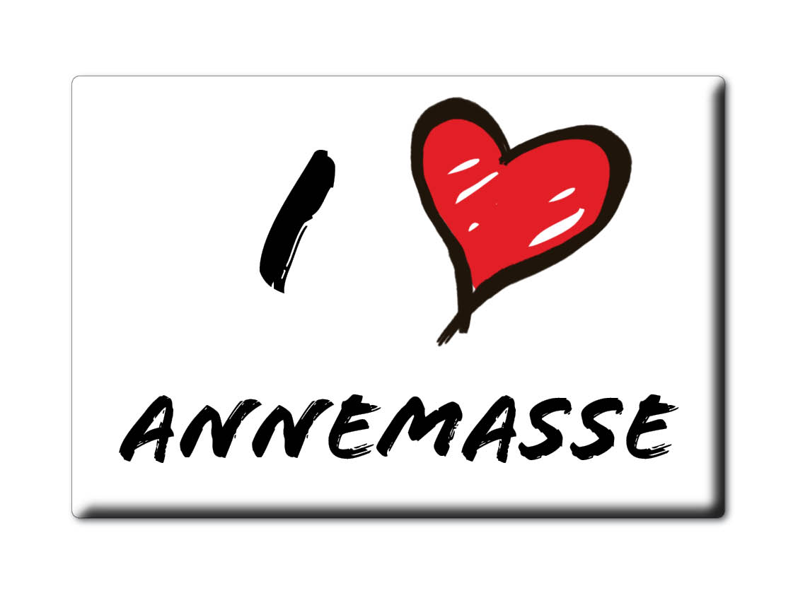 ANNEMASSE aimant lodestone ÎLE DE FRANCE (74) FRANCE frigo aimant SOUVENIR j'aime: INFORMAL