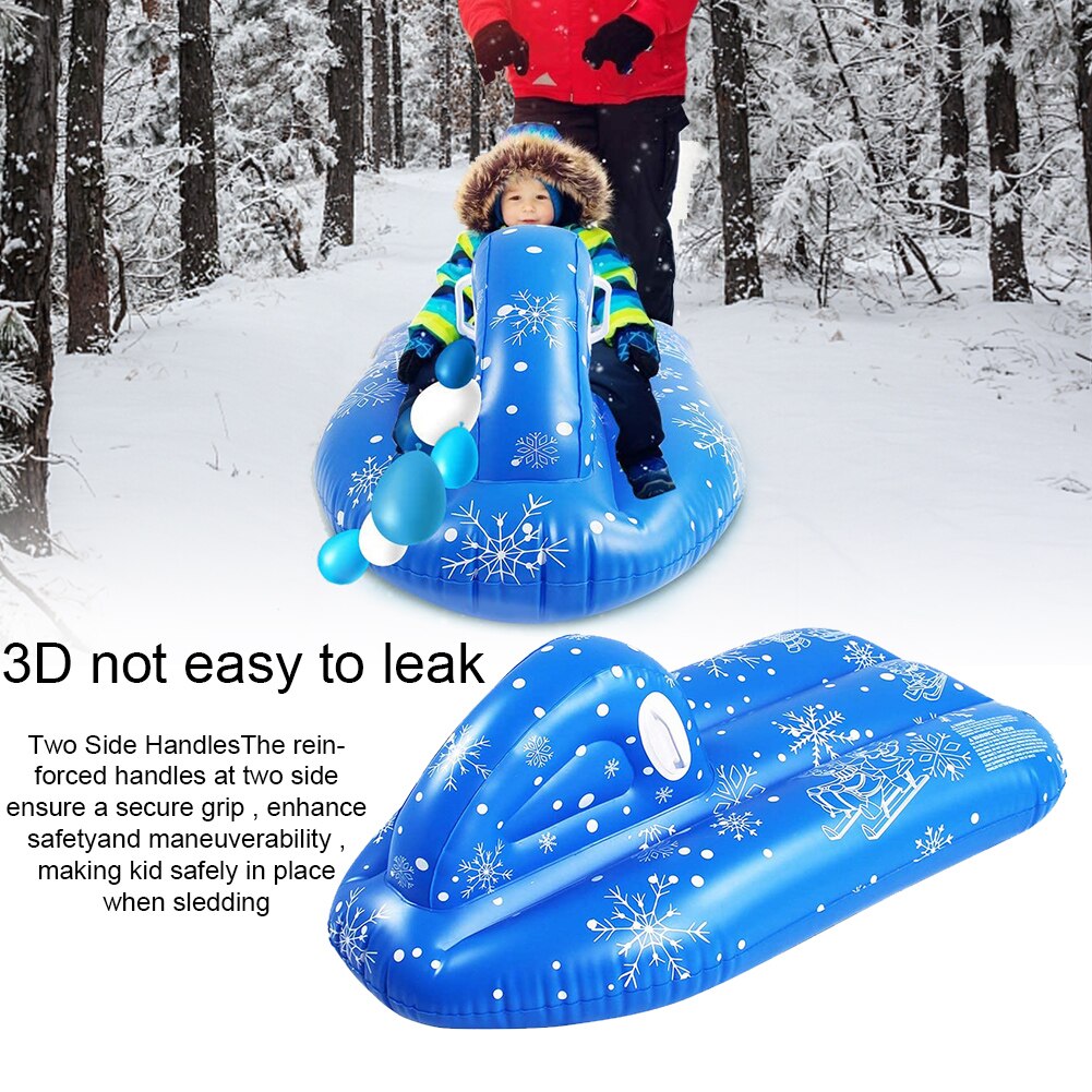 Cold Resistant Sled With Handle Funny Inflatable PVC Adults Childern Snowboard Winter Snow Tube Outdoor Skiing Anti Scratch