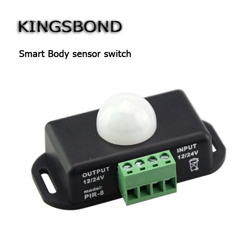 Smart body sensor switch dc 12 v-24 v motion sensor licht pir controller automatisch bezetting activator verlichting voor led strip