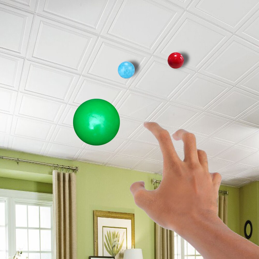 Fluorescent Sticky Wall Ball Sticky Target Ball Decompression Toy Kids 4.5cm Squeeze Relief Anti-stress Kids Funny #E1