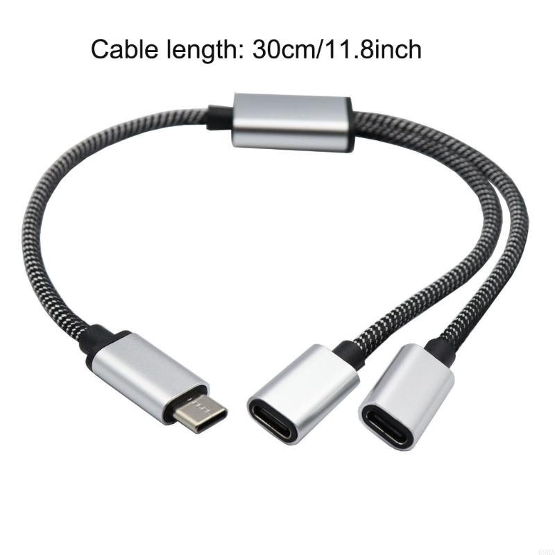69 Ha USB C Männlich bis doppelt USB C -Splitter Typ C Hub für Typ -C -Spielen