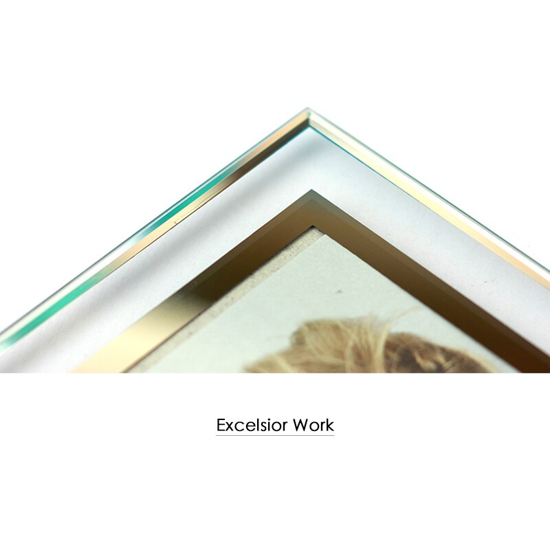 Di alta Qualità di Cristallo di Vetro foto portafoto 5 6 7 8 10 Pollici Croce e di Visualizzazione Verticale Complementi Arredo Casa Cornici S $