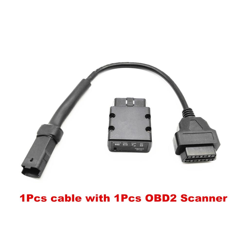 DCT-Ducati 4 pin connector OBD II cable CAN BUS diagnostic harness electronic cable of DCT motorcycle: 1set