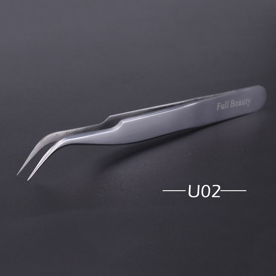 4 rodzaje prostych, zakrzywionych, tęczowych pęustawić robić przedłużania rzęs, makijażu, manicure, precyzyjnego wybierania, profesjonalnej pęsety robić brwi, fbt 1-4: U02