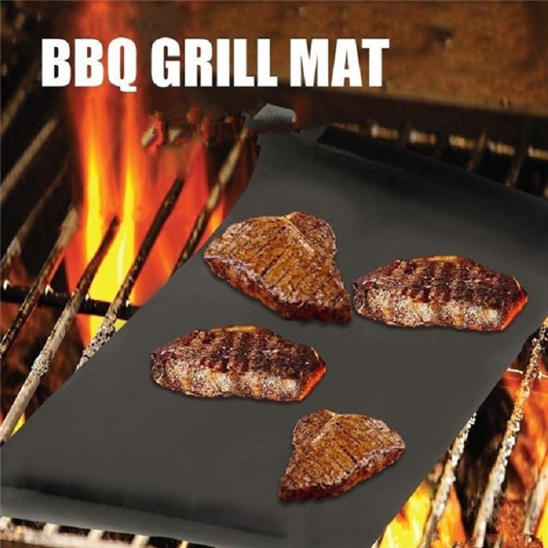 Non-stick Bbq Grill Mat Herbruikbare Barbecue Pad Outdoor Bakken Koken Plaat 40*30 Cm Voor Party Ptfe grill Mat Gereedschap