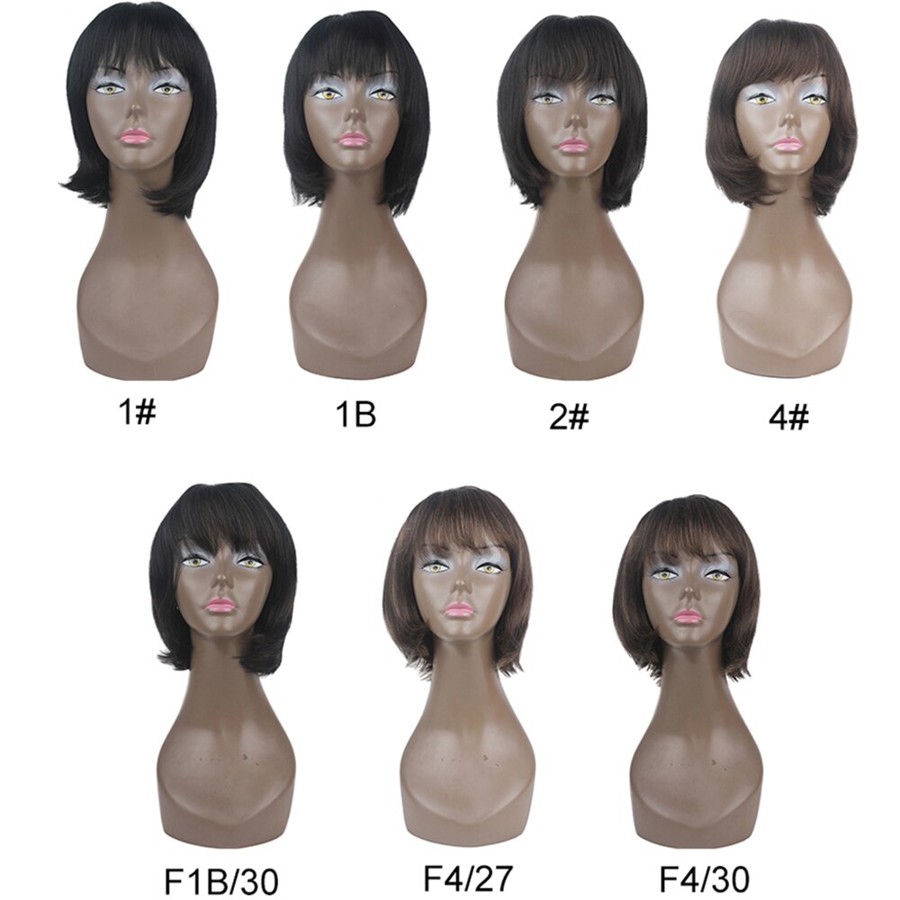 X-TRESS de alta temperatura fibra ombre peruca na moda para mulheres perucas de cabelo sintético bob curto com franja lateral longa