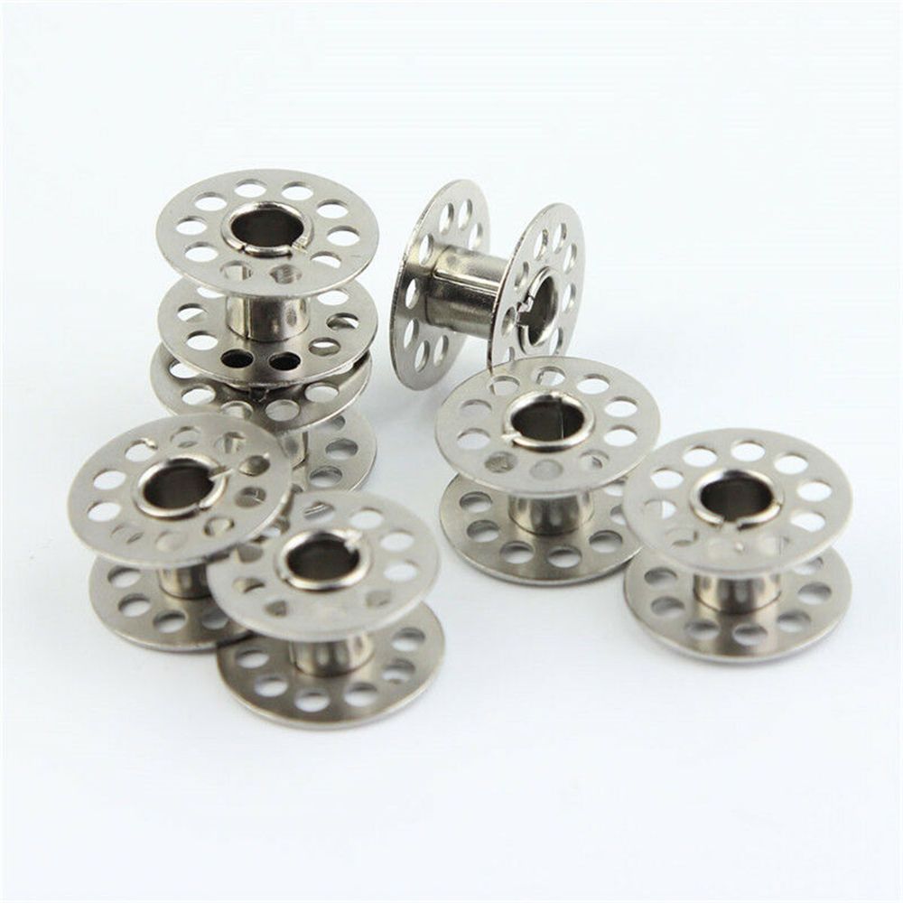 25PCS Stainless Steel Metal Bobbins Spool Sewing Craft Tools Sewing Machine Bobbins Spool for Brother Singer