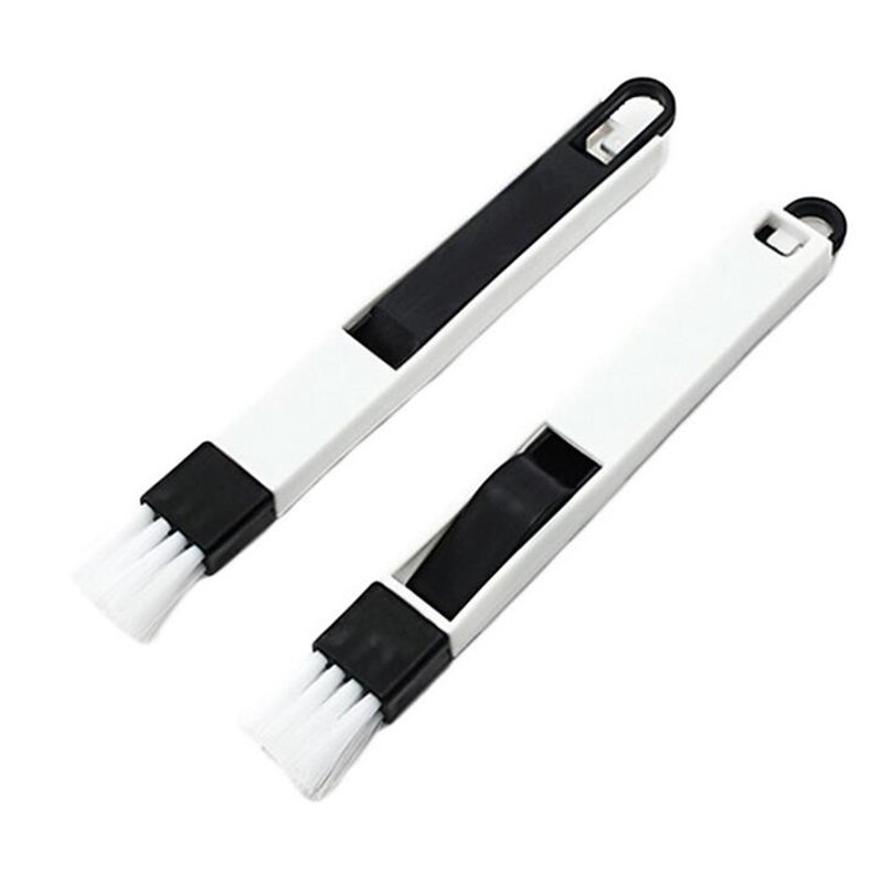 Microfiber Duster Brush Extendable Hand Dust Cleaner Anti Dusting Brush Home Air-condition Car Furniture Cleaning: 1pc Black