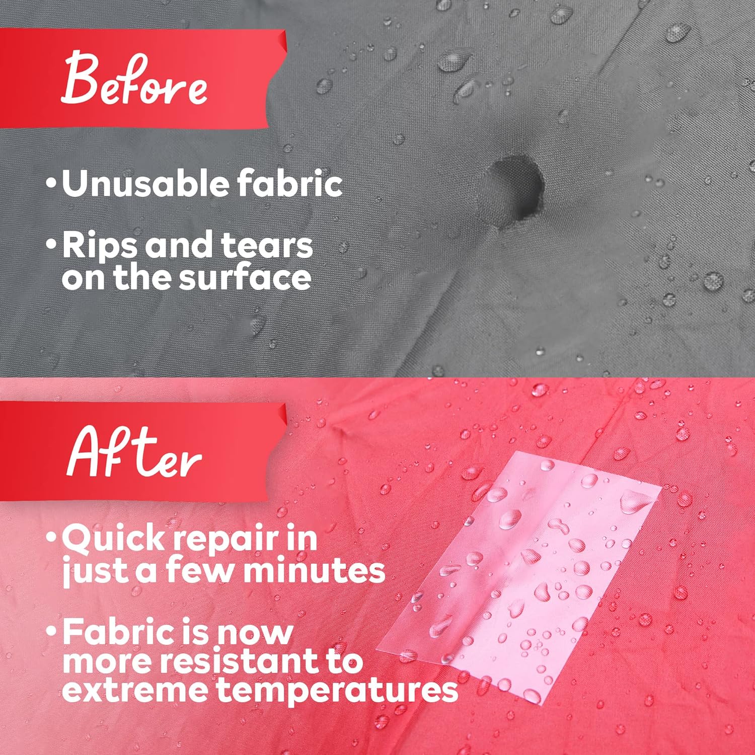 Taśma naprawcza robić namiotu TPU Taśma naprawcza robić tkanin Nadmuchiwana łatka Zestaw naprawczy Wodoodporny zestaw łatek robić materaca powietrznego TPU ciężki obowiązek