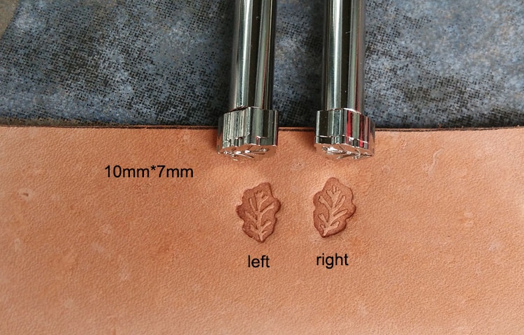 Advanced steel OAK LEAF pattern Hand-work unique leather working tools carving punches stamp craft