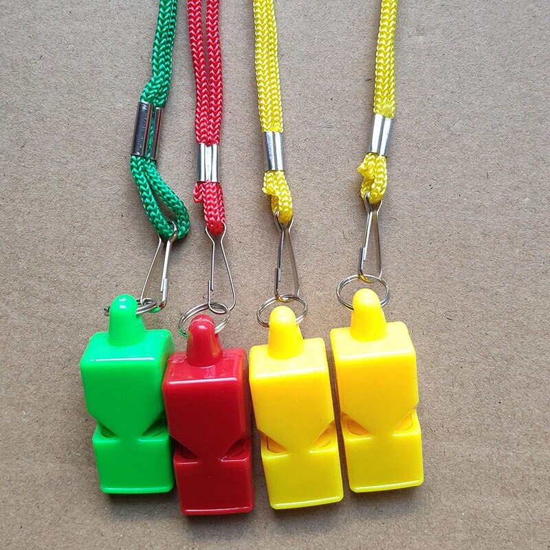 50PCS Referee Classic Whistle Basketball Football Volleyball Dolphin Whistle with Lanyard