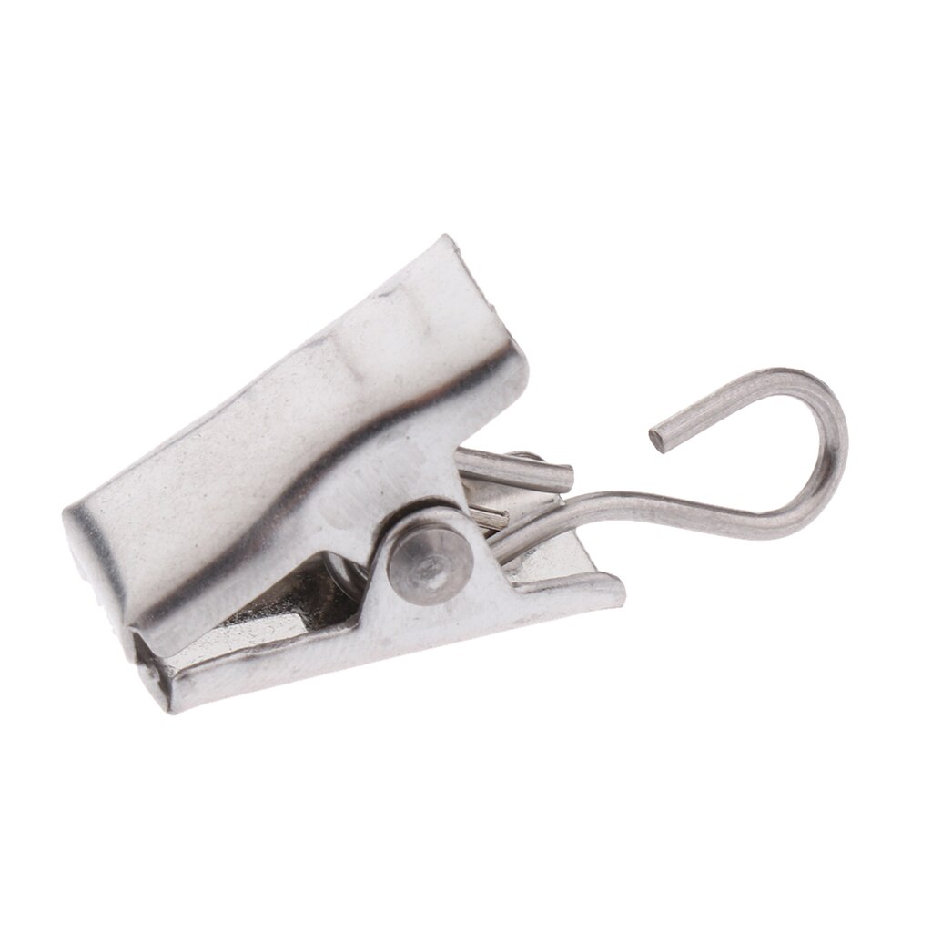 Pack 10 Heavy Duty Curtain Clips with Hook Spring Clamps Hanger Clip Carrier