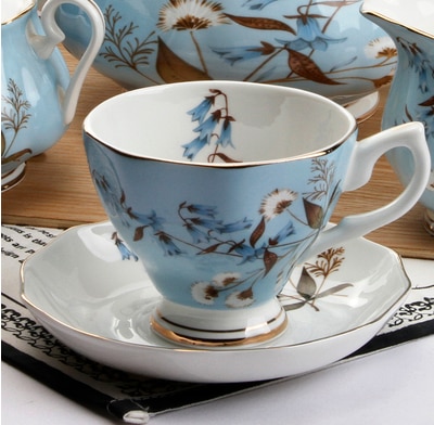 supply of bone china porcelain coffee cup cup European bone china cups afternoon cup set: E