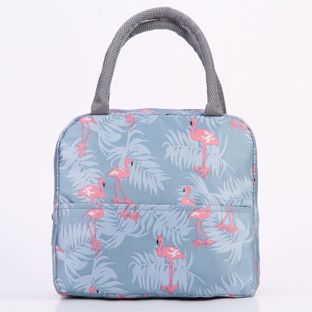 1 pièces frais isolation balles froides thermique Oxford sacs à déjeuner étanche pratique loisirs sacs mignon Flamingo licorne sac fourre-tout: 3