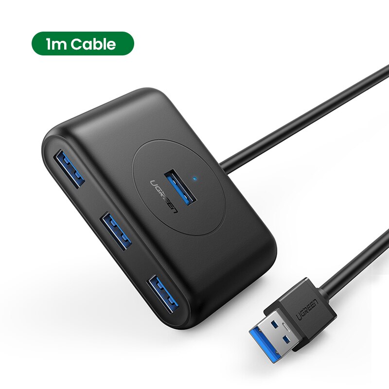 UGREEN USB Hub 4-Port USB 3.0 High-Speed USB Splitter For Hard Drives USB Flash Drive Mouse Keyboard Extend Adapter USB 3.0 Hub: Default Title