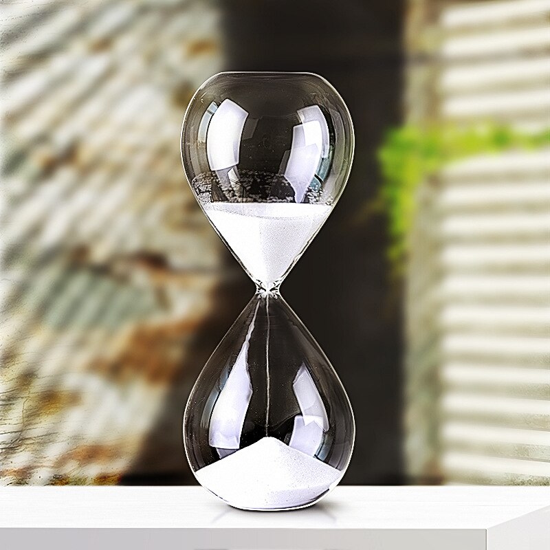 Minuterie en verre transparent, 5/30 minutes, horloge, plusieurs couleurs, décoration pour la maison et la voiture, de