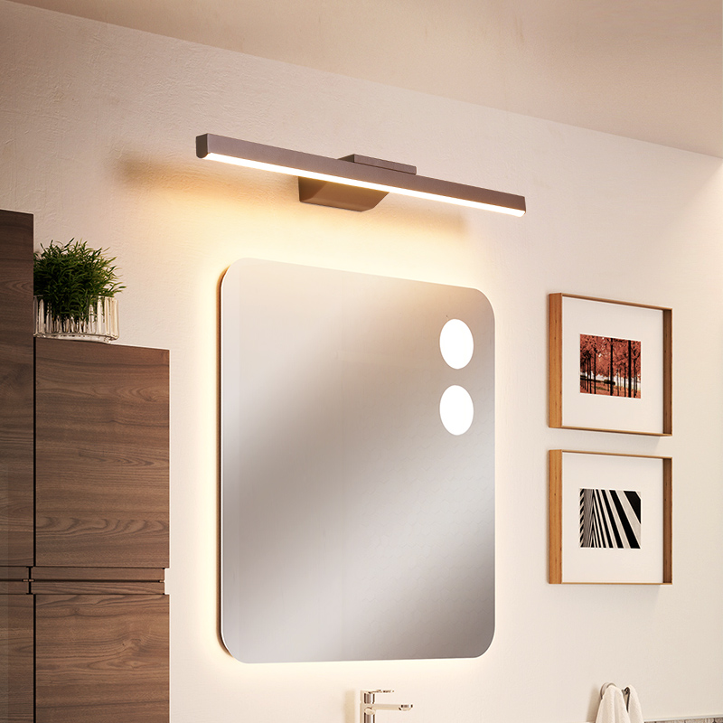 Moderne ledet speillys aluminium  ac85-265v moderne vegglampe badelys 40cm 60cm 80cm 100cm 120cm veggspeil