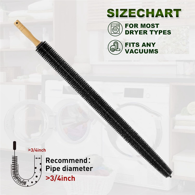 Dryer Lint Brush Vent Cleaner For Dryer Vent Trap/Lint Remover Clean Dryer Ventsabkw
