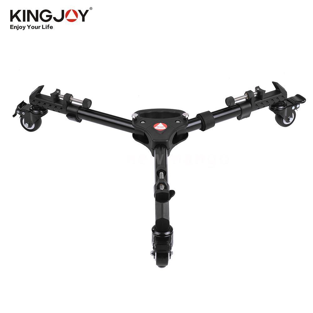 KINGJOY-trípode de alta resistencia para fotografía , plataforma con ruedas, soportes ajustables para patas, Universal, para cámara DSLR, VX-600