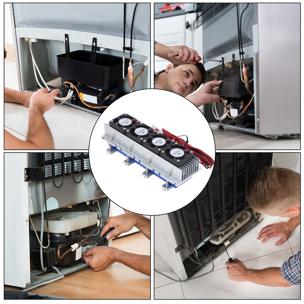 Koelkast Thermo-elektrische Peltier Koeler Waterkoelapparaat DC 12V 288W Halfgeleiderkoelkast Elektronische Componenten