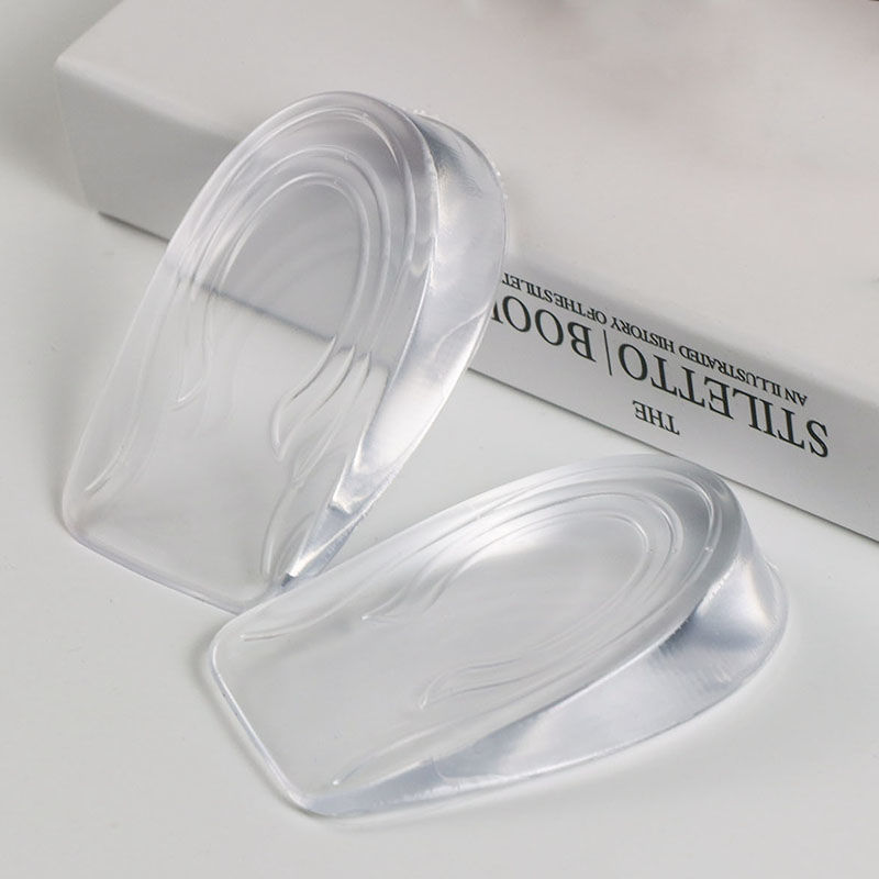 Silicone Gel Height Increase Insole Heel Lifting Inserts Shoe Foot Care Protector Elastic Cushion Arch Support Insert for Unisex