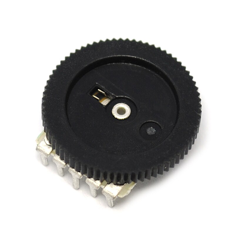 10PCS B103 Volume Wheel Gear Potentiometer B103 10K Ohm 3-Pin Single Linear Dial Wheel Potentiometer Stereo Volume Level Contro