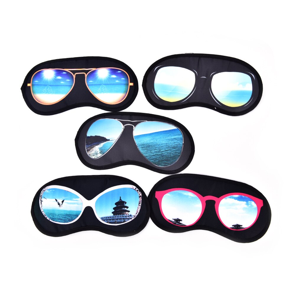 16 Style Sleeping Eye Mask Black Eye Shade Sleep Mask Black Mask Bandage On Eyes For Sleeping Emotion Sleep Mask: Brown
