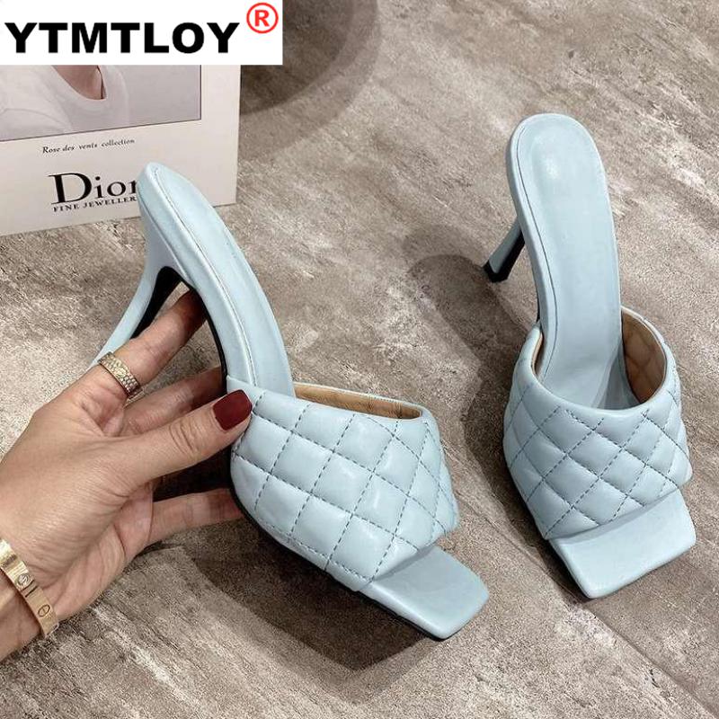 Sommer kvinder sandaler diamanter sandaler krystal skinnende slip-on cut out dame flade sandaler udendørs rutsjebaner plus str.