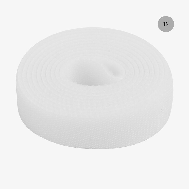 1M 3M 5M Cable Organizer Wire Winder Holder Earphone Mouse Cord Clip Protector USB Cable Management Wiring Harness: 1M-white