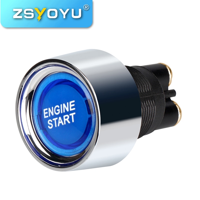 Botón de arranque único para coche, 12V, botón de arranque de motor, interruptor de encendido, sistema de arranque de entrada sin llave