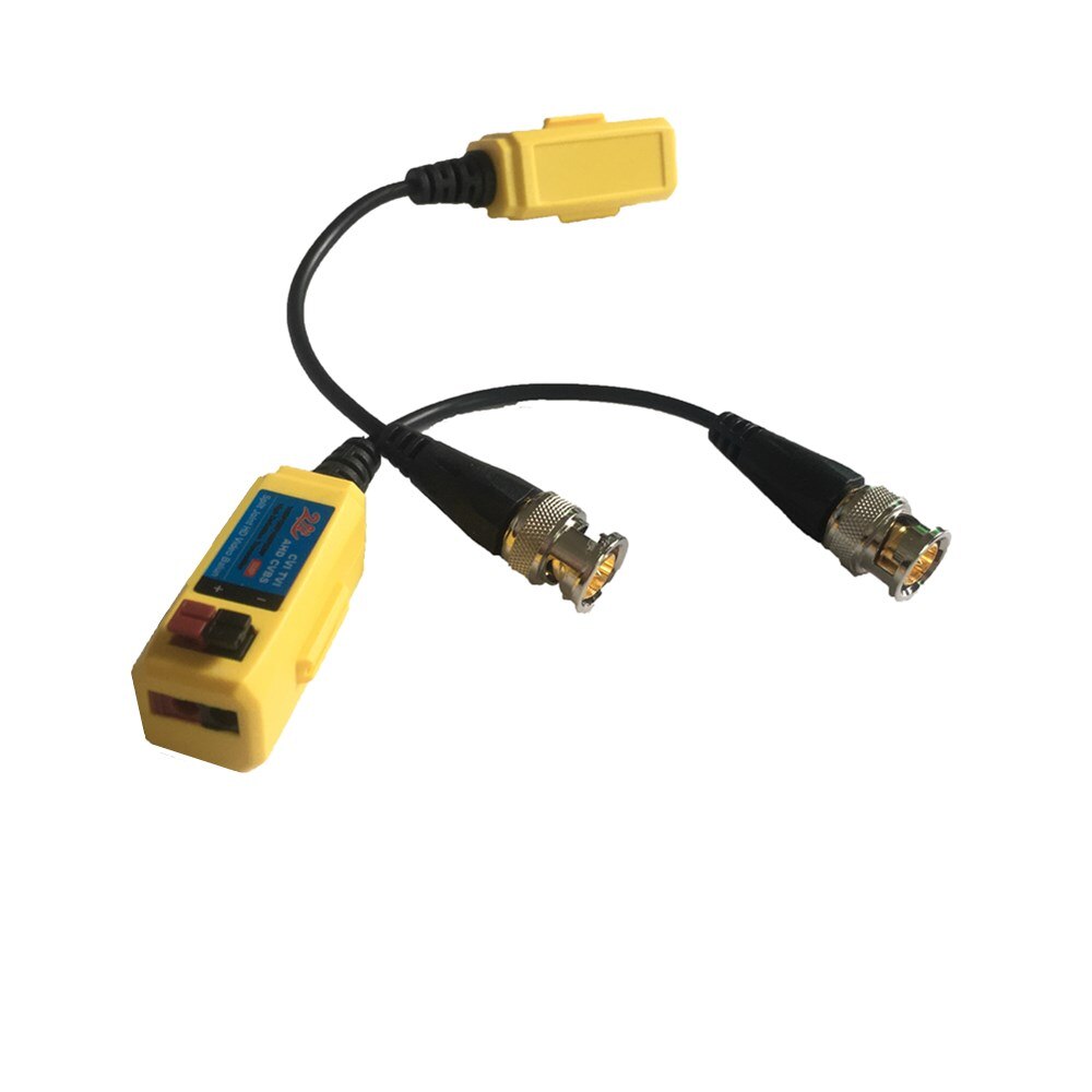 10 pares CCTV vídeo Balun torcido BNC pasivo transceptores de fibra óptica UTP Balun BNC Cable para AHD CVI Cámara