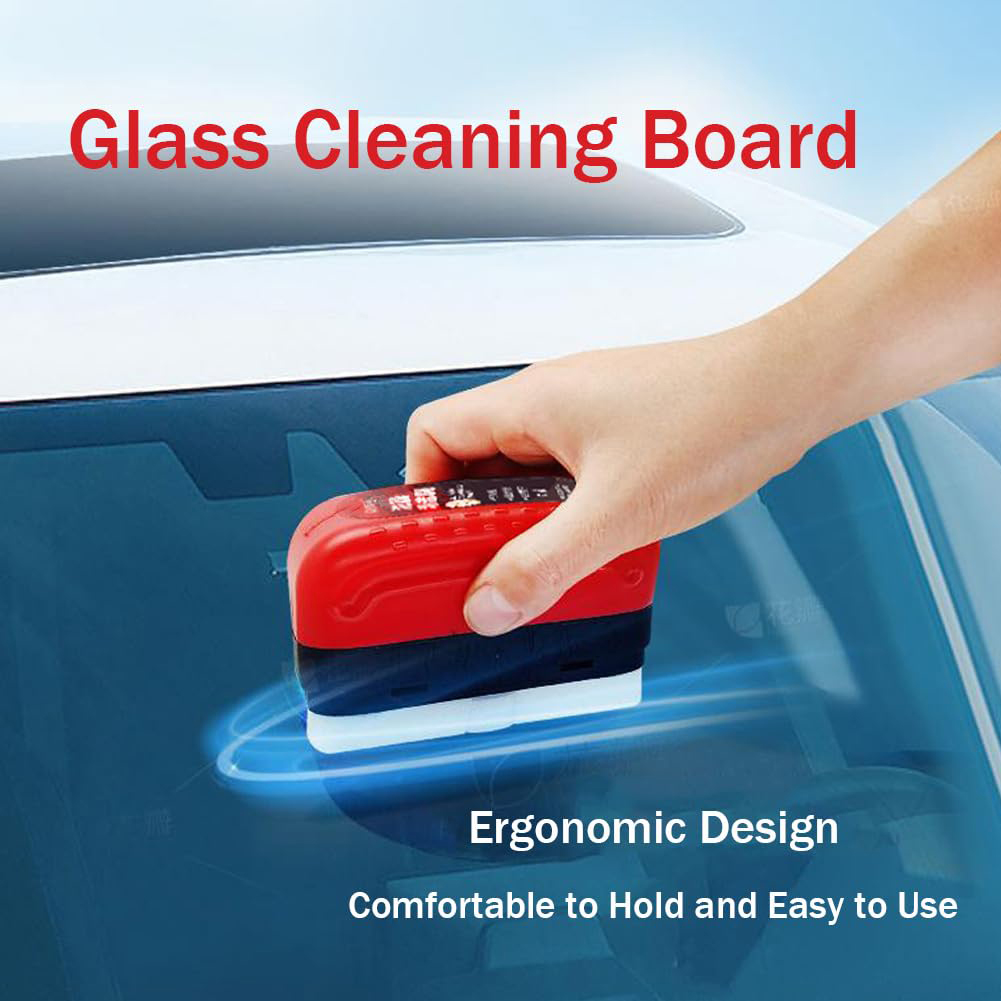 Car Glass Oil Film Remover Set Glass Polishing Compound Windshield Cleaner Car Glass Polishing Cleaning Window Auto Detailing