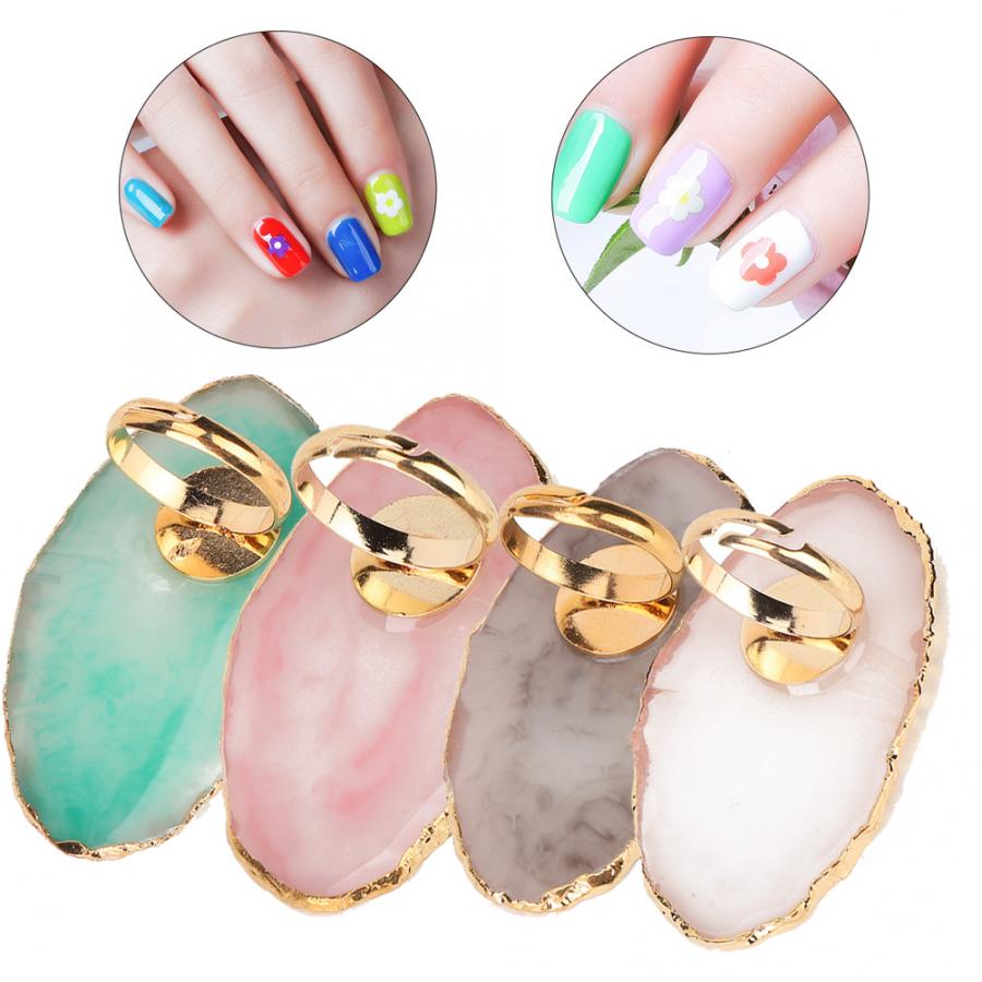 Résine Mini Nail Art Gel vernis couleur plaque de mélange conseils support d'affichage manucure outil ongle Gel plat ongle Gel peinture