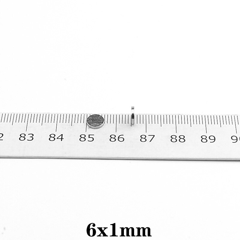 60 ~ 2000 stk 6 x 1 mm tynde neodym stærke magneter 6mm x 1mm permanente små runde magneter 6 x 1mm kraftige magnetiske magneter 6*1 mm n35